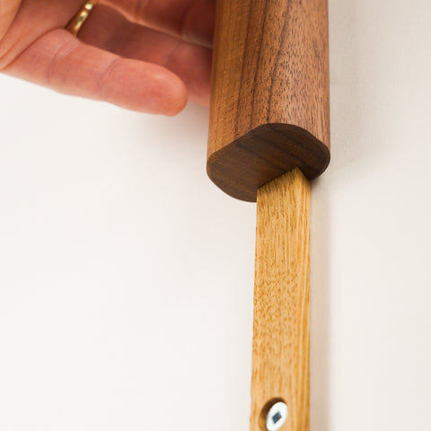 2 Hooks - Biglow Woodcraft - Walnut