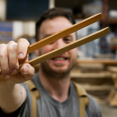 Tongs (Test Shop) - Biglow Woodcraft - Cherry