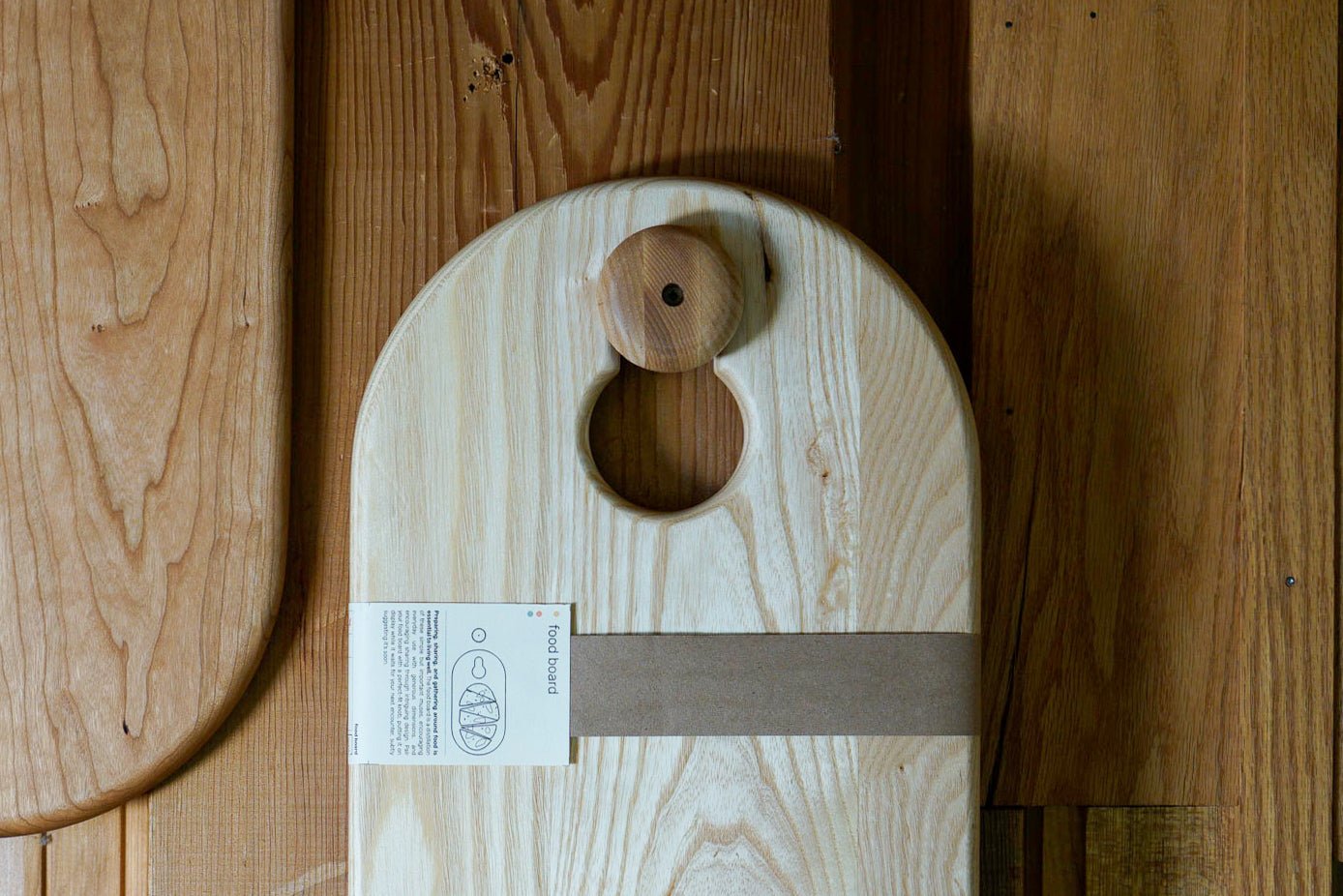 Food Board Knob - Biglow Woodcraft - White Ash