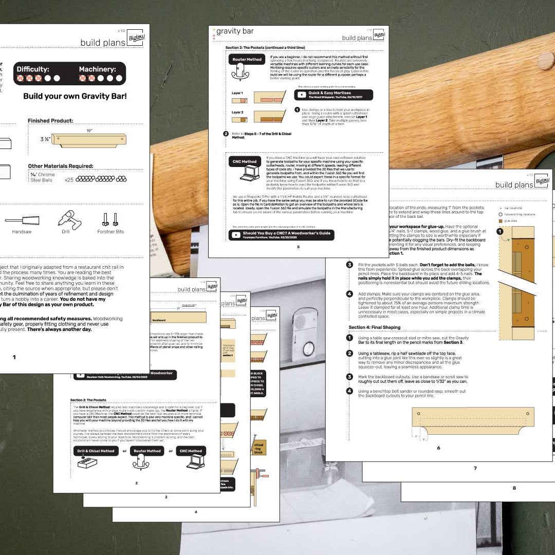 Gravity Bar Build Plans – Biglow Woodcraft